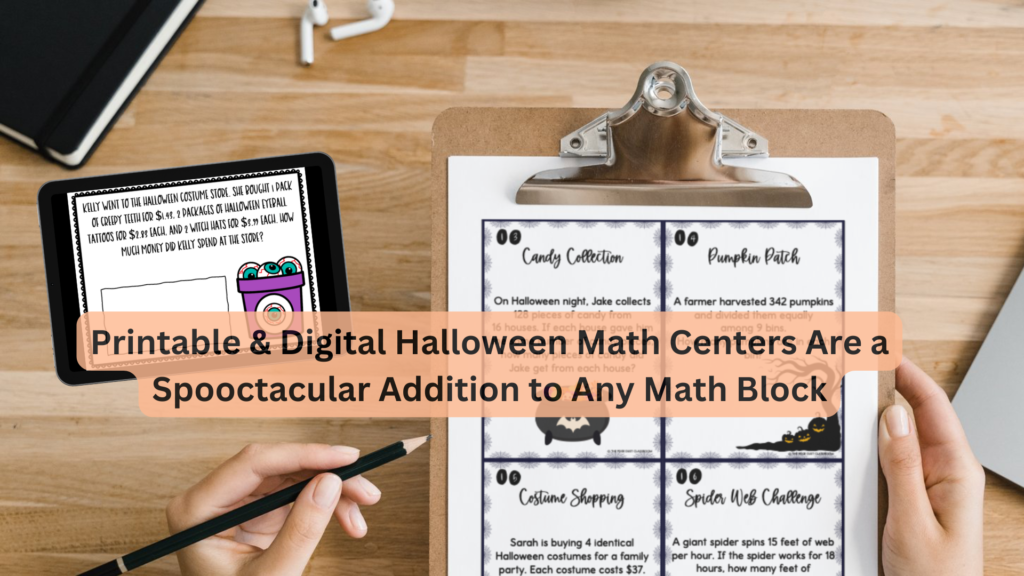 Halloween math centers