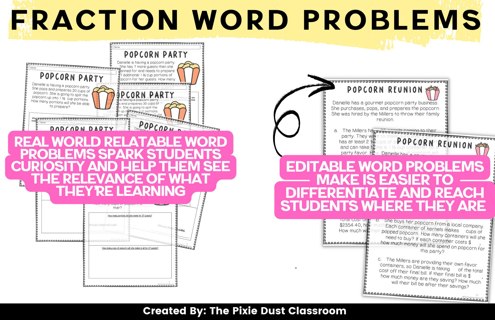 Mastering Multi-Step Fraction Word Problems - The Pixie Dust Classroom