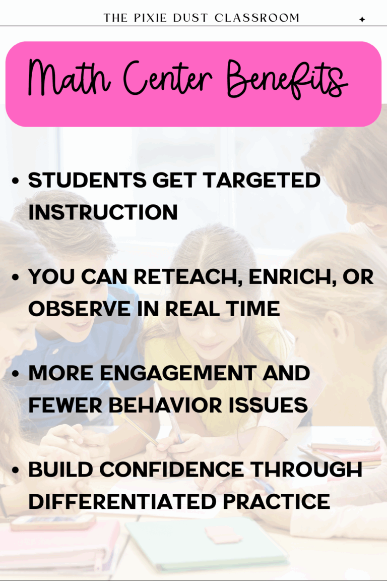 math center benefits